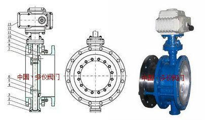 電動伸縮蝶閥結構圖